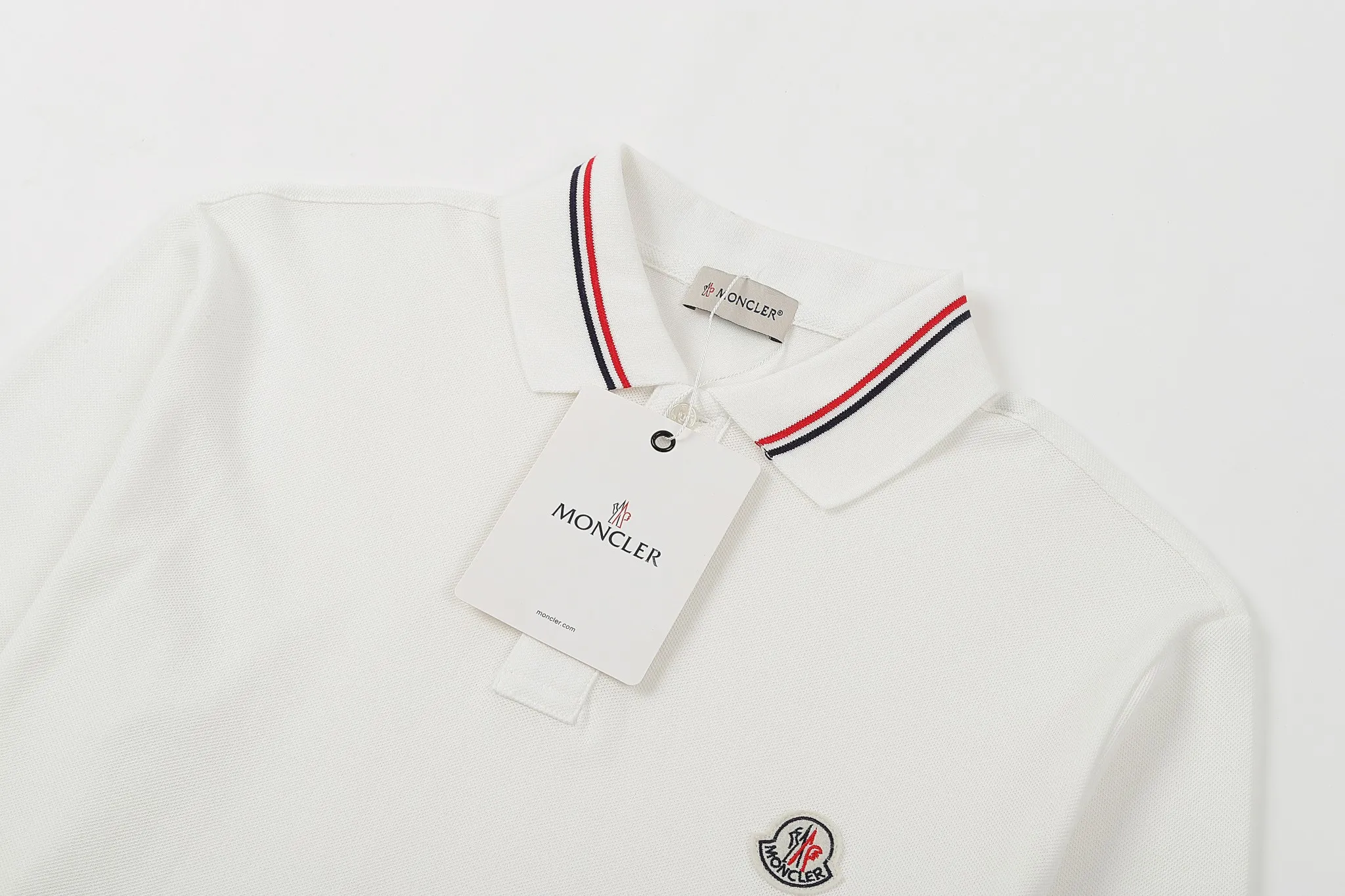 MONCLE *2024AW POLONew Arrival Classic Logo ， Classic ， ， ， 💯 ， ， 100% ， ：Black White Blue Size：M-XXL